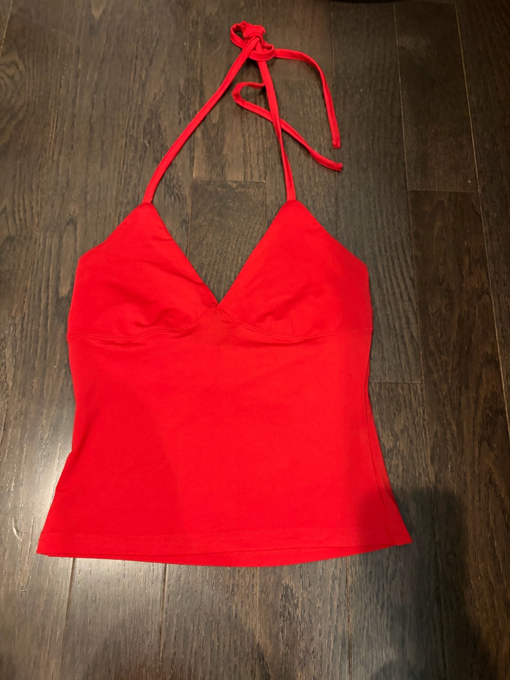 Red Halter Tank Top